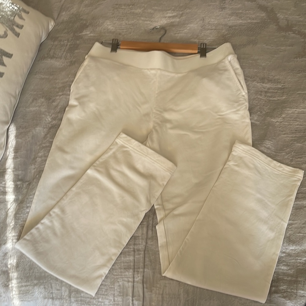 Ivory stretch pants